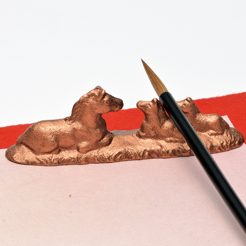 干支鋳物文鎮（うまくいく） | 日本習字オンラインショップ